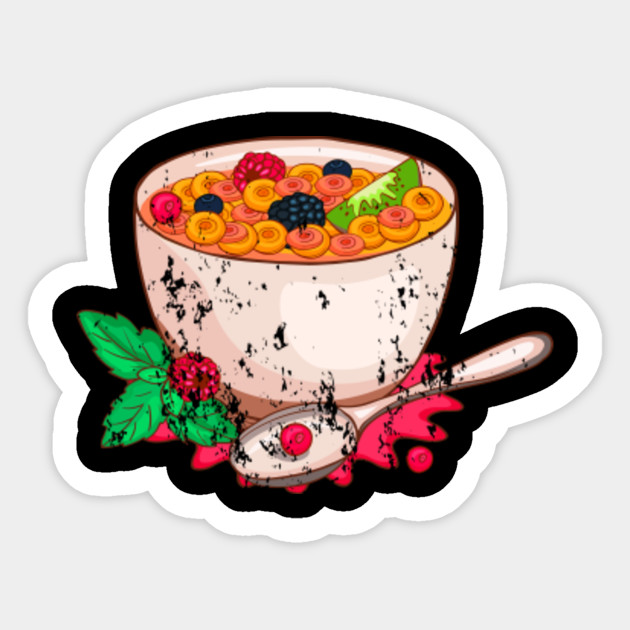 Muesli Cereal Breakfast Retro Vintage Grunge